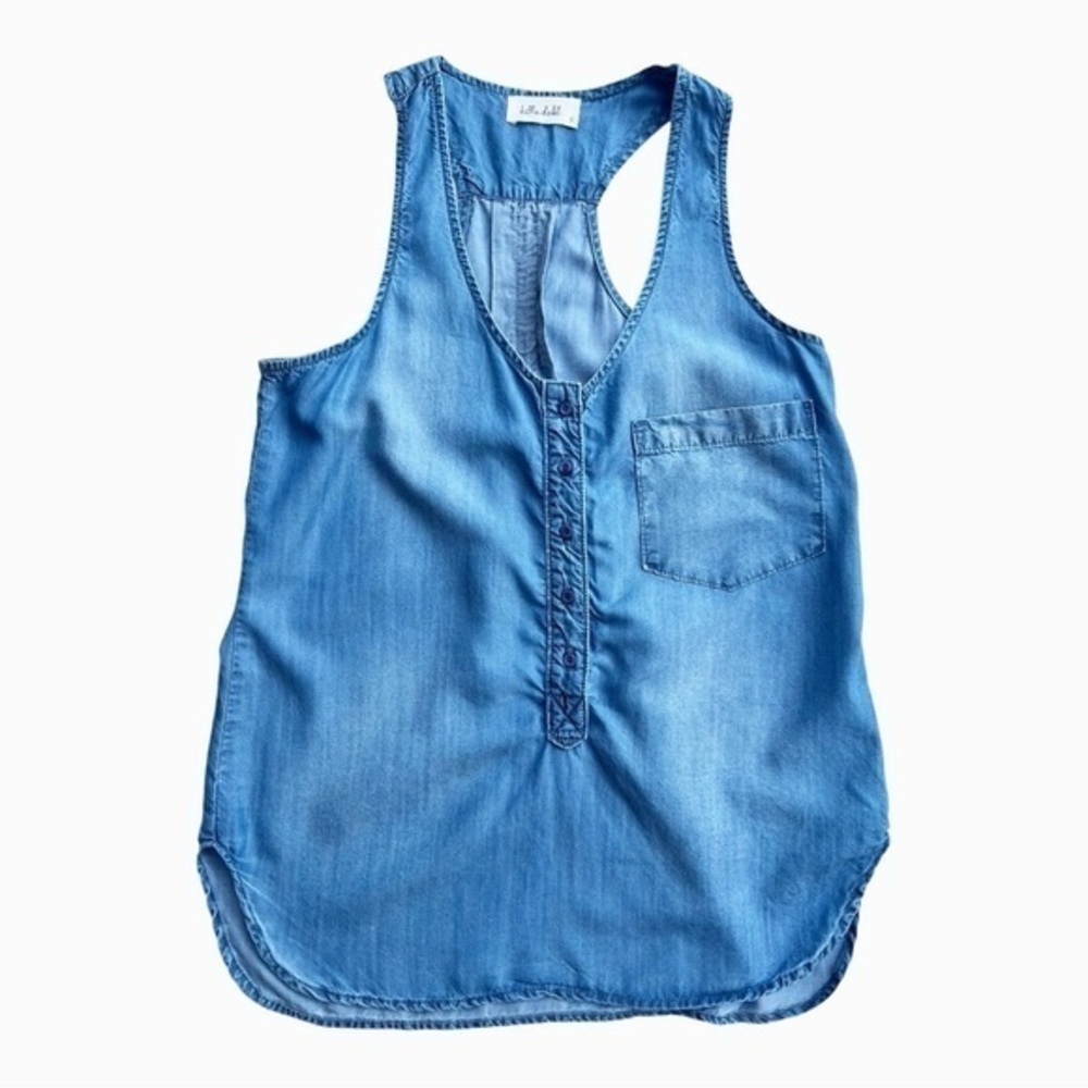 Bella Dahl Chambray Racerback Tank Size‎ Small